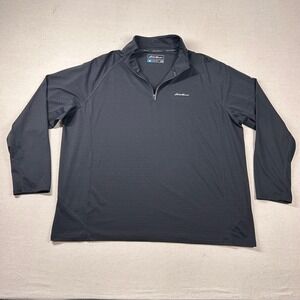 Eddie Bauer Sweater Mens 3xl First Acent 1/4 Zip Pullover Striped Layer Outdoor